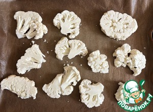 Цветная капуста, запечённая под моцареллой Цветная капуста, запечённая под моцареллой