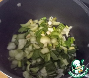 Креветки в ревенево-кокосовом самбале