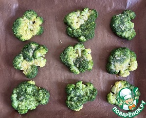 Раздавленная брокколи, запечённая с сыром Раздавленная брокколи, запечённая с сыром