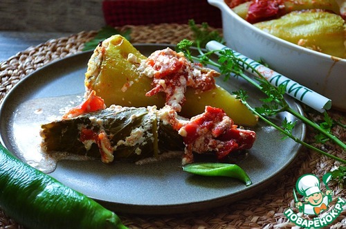 Запечённые фаршированные перцы