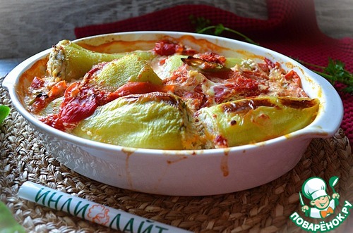 Запечённые фаршированные перцы