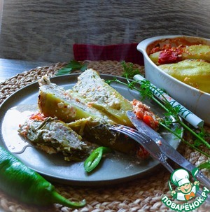 Запечённые фаршированные перцы