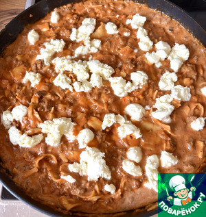 Быстрая сковорода "А-ля лазанья" Быстрая сковорода "А-ля лазанья"