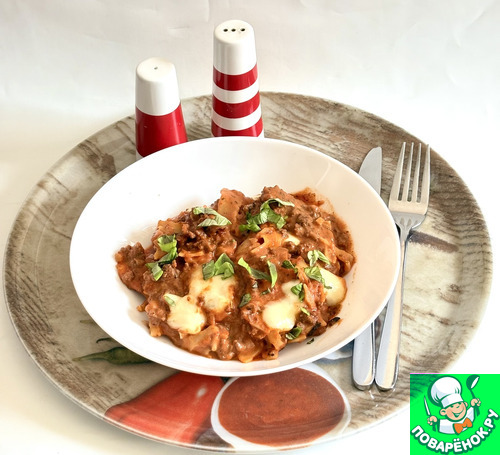 Быстрая сковорода "А-ля лазанья" Быстрая сковорода "А-ля лазанья"