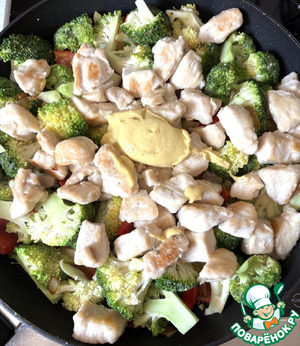 Куриная грудка с брокколи и перцем Куриная грудка с брокколи и перцем