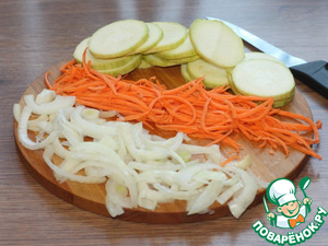 Запеканка с картофелем, кабачками, мясным фаршем