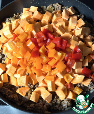 Батат с фаршем и фетой Батат с фаршем и фетой