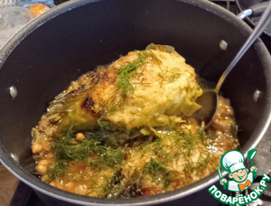 Капуста савойская с нутом и пармезаном Капуста савойская с нутом и пармезаном