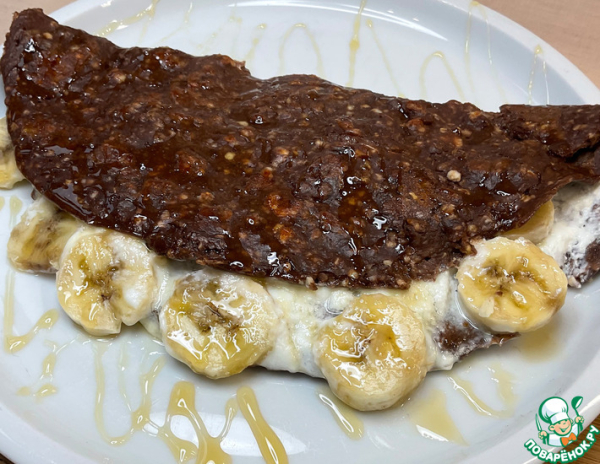 Овсянка, яйца и банан-вкусный завтрак