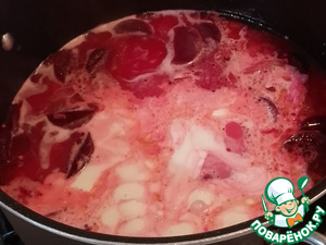 Ризотто в кокосово-свекольном соусе Ризотто в кокосово-свекольном соусе