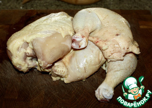 Солянка с курицей. Без масла, но на курином бульоне