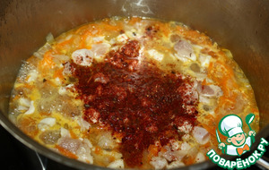 Солянка с курицей. Без масла, но на курином бульоне