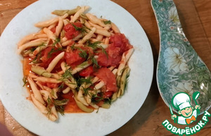 Фузилли с соусом "быстро-быстро" Фузилли с соусом "быстро-быстро"