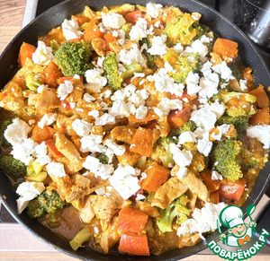 Осеннее рагу с тыквой и брокколи Осеннее рагу с тыквой и брокколи
