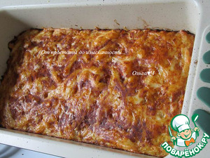 Запеканка из квашеной капусты с сыром