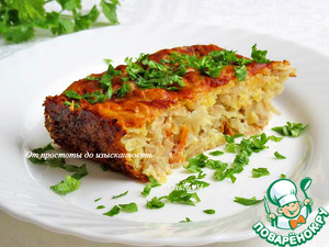 Запеканка из квашеной капусты с сыром