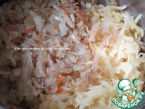 Запеканка из квашеной капусты с сыром